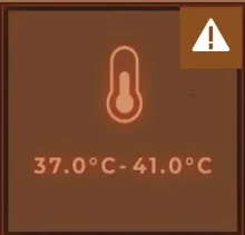 Elevated temperature symptom